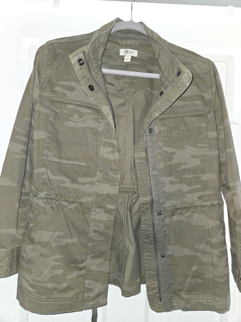 Style & Co. Men’s Olive Camo Utility Jacket